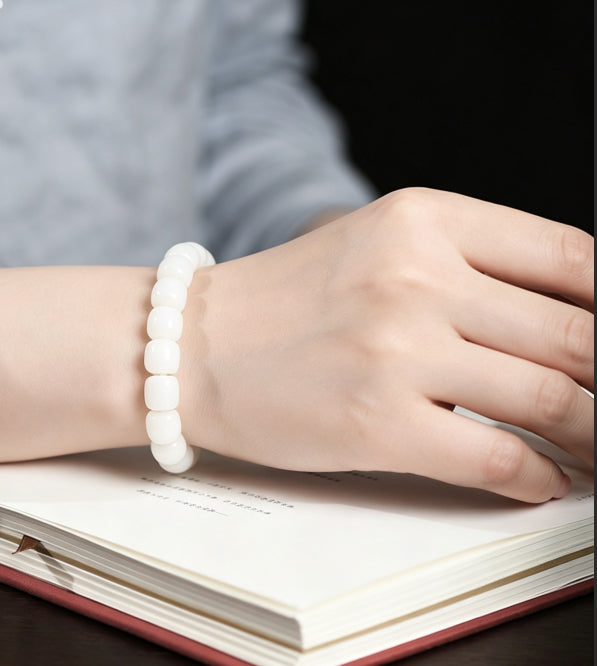 Mystery Tao Taoist Nine Heavens Mysterious Girl White Jade - Purification, a symbol of purity. Wealth Gathering. Love. Lucky