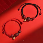 Mystery Tao. Red String for Women, good luck bracelet. Cinnabar protection. Special for Zodiac year
