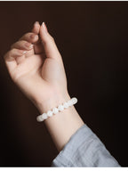 Mystery Tao Taoist Nine Heavens Mysterious Girl White Jade - Purification, a symbol of purity. Wealth Gathering. Love. Lucky