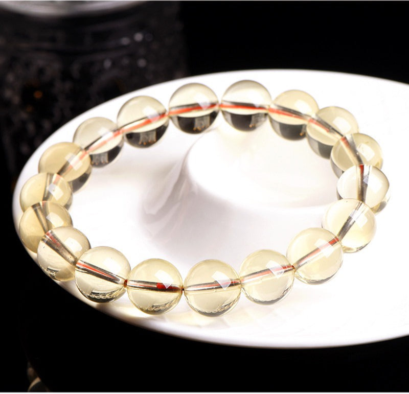 Mystery Tao Natural Citrine Bracelet - Stone of Wealth Crystal Jewelry