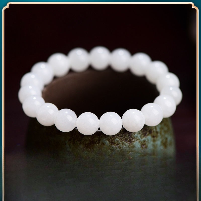Mystery Tao Taoist Nine Heavens Mysterious Girl White Jade - Purification, a symbol of purity. Wealth Gathering. Love. Lucky