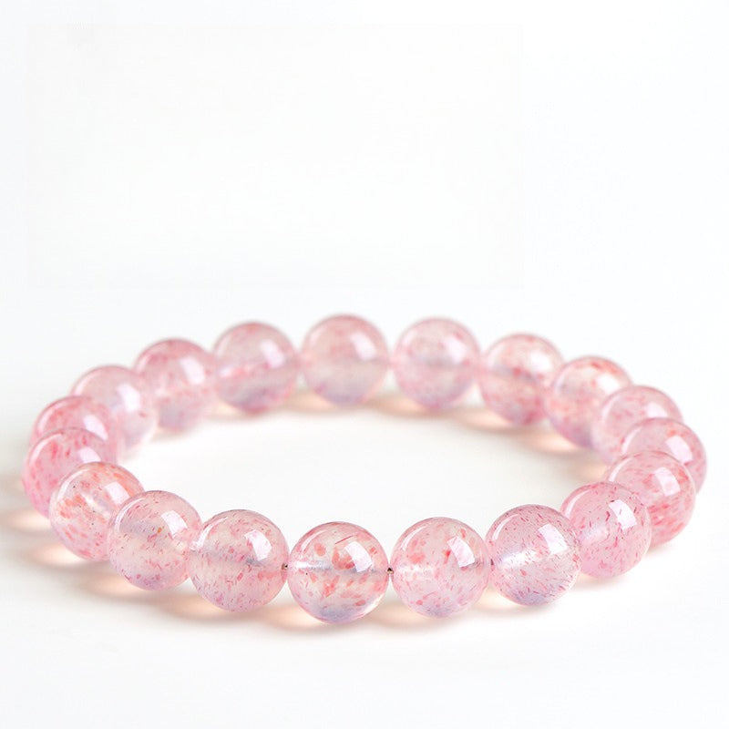 Myster Tao crystal energy bracelet, protective bracelet, strawberry crystal bracelet, lucky. Love