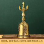 Mystery Tao Sanqingling Meditation Items. Protect the family Feng Shui energy. Drive away bad magnetic fields. Brass