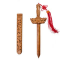 Mystery Tao Taoist mahogany sword, feng shui ornament, improve the family feng shui pattern and drive away bad magnetic fields. Protect family members