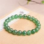 Mystery Tao Green Strawberry Crystal Energy Bracelet. Heals the soul and enhances decisiveness. Natural Crystal