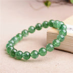 Mystery Tao Green Strawberry Crystal Energy Bracelet. Heals the soul and enhances decisiveness. Natural Crystal