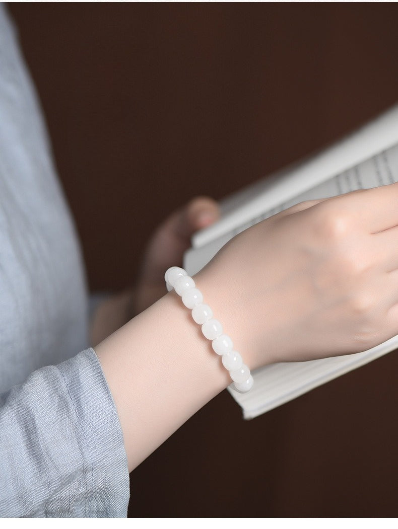 Mystery Tao Taoist Nine Heavens Mysterious Girl White Jade - Purification, a symbol of purity. Wealth Gathering. Love. Lucky