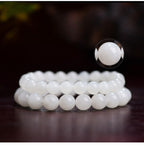 Mystery Tao Taoist Nine Heavens Mysterious Girl White Jade - Purification, a symbol of purity. Wealth Gathering. Love. Lucky
