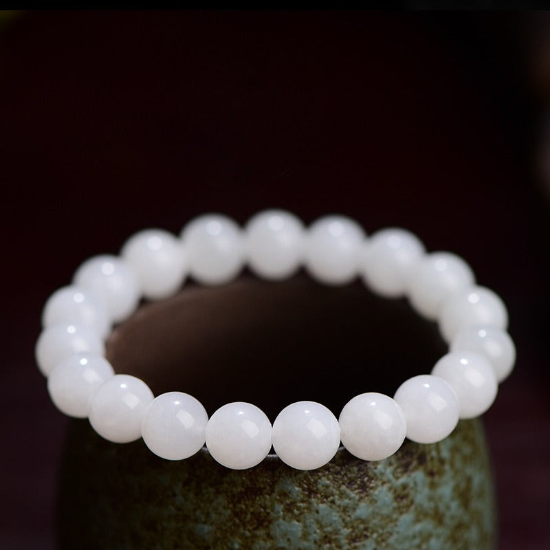 Mystery Tao Taoist Nine Heavens Mysterious Girl White Jade - Purification, a symbol of purity. Wealth Gathering. Love. Lucky