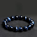 Mystery Tao Blue Tiger Eye Energy Protection Bracelet to enhance career and luck and maintain health