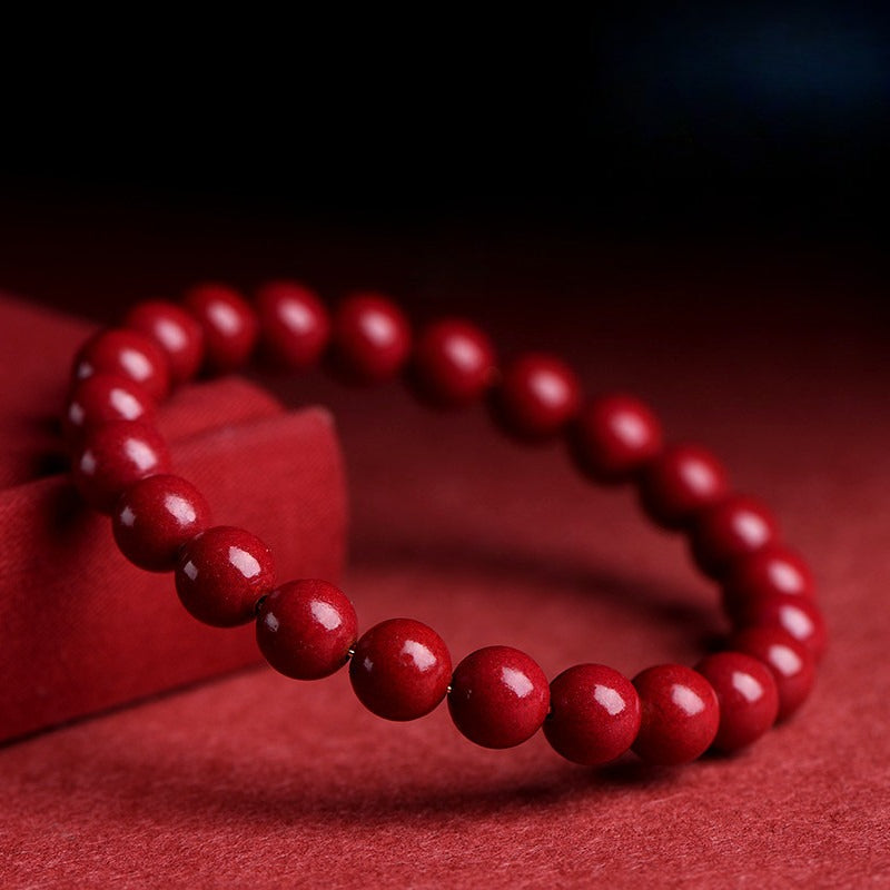 Mystery Tao, Natural cinnabar protective bracelet. Must wear in natal year, protective bracelet.