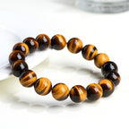 Mystery Tao Crystal Body Bracelet - Yellow Tiger Eyes. Boost Courage and Confidence. Lucky. Natural Crystal