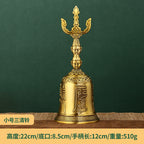 Mystery Tao Sanqingling Meditation Items. Protect the family Feng Shui energy. Drive away bad magnetic fields. Brass