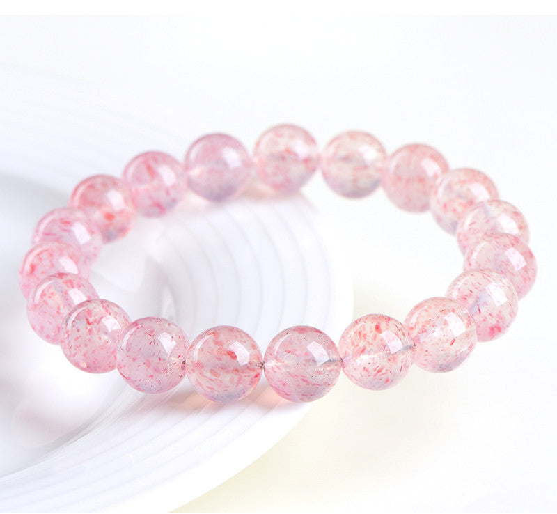 Myster Tao crystal energy bracelet, protective bracelet, strawberry crystal bracelet, lucky. Love