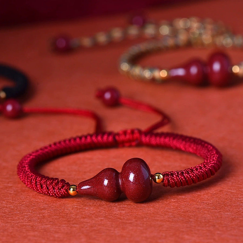 Mystery Tao Cinnabar Ruyi Gourd. Resist evil. Protect peace and smoothness. Special for Zodiac year