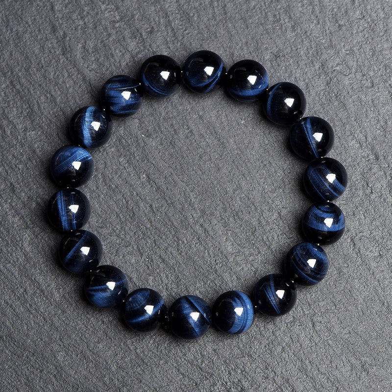 Mystery Tao Blue Tiger Eye Energy Protection Bracelet to enhance career and luck and maintain health