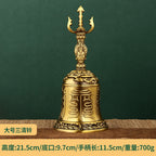 Mystery Tao Sanqingling Meditation Items. Protect the family Feng Shui energy. Drive away bad magnetic fields. Brass