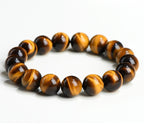 Mystery Tao Crystal Body Bracelet - Yellow Tiger Eyes. Boost Courage and Confidence. Lucky. Natural Crystal