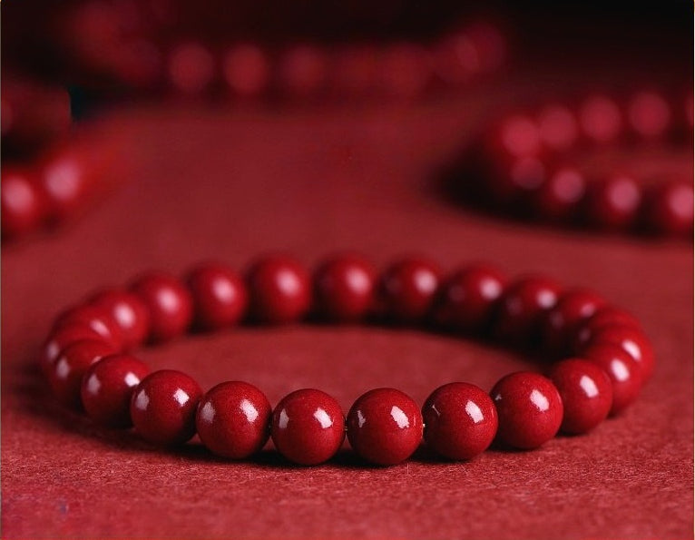 Mystery Tao, Natural cinnabar protective bracelet. Must wear in natal year, protective bracelet.
