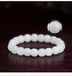 Mystery Tao Taoist Nine Heavens Mysterious Girl White Jade - Purification, a symbol of purity. Wealth Gathering. Love. Lucky
