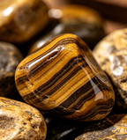 Mystery Tao Crystal Body Bracelet - Yellow Tiger Eyes. Boost Courage and Confidence. Lucky. Natural Crystal