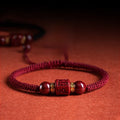 Mystery Tao Six-character mantra red. Special for the Zodiac year. Protection. Hand woven