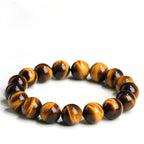 Mystery Tao Crystal Body Bracelet - Yellow Tiger Eyes. Boost Courage and Confidence. Lucky. Natural Crystal