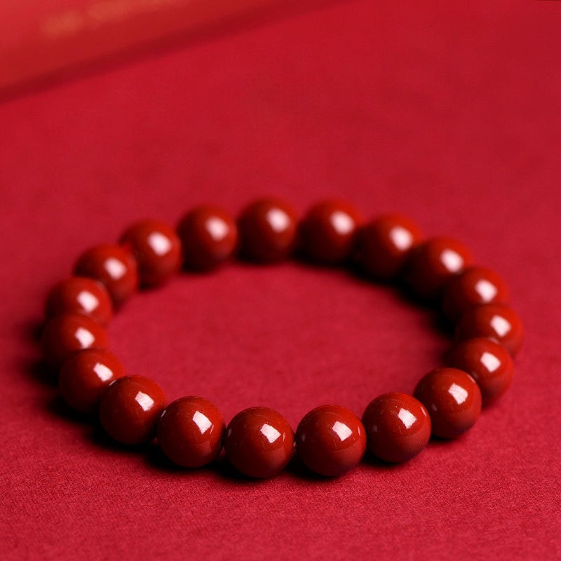 Mystery Tao, Natural cinnabar protective bracelet. Must wear in natal year, protective bracelet.
