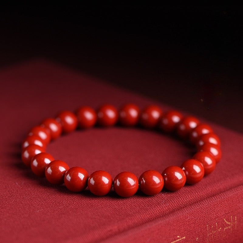 Mystery Tao, Natural cinnabar protective bracelet. Must wear in natal year, protective bracelet.