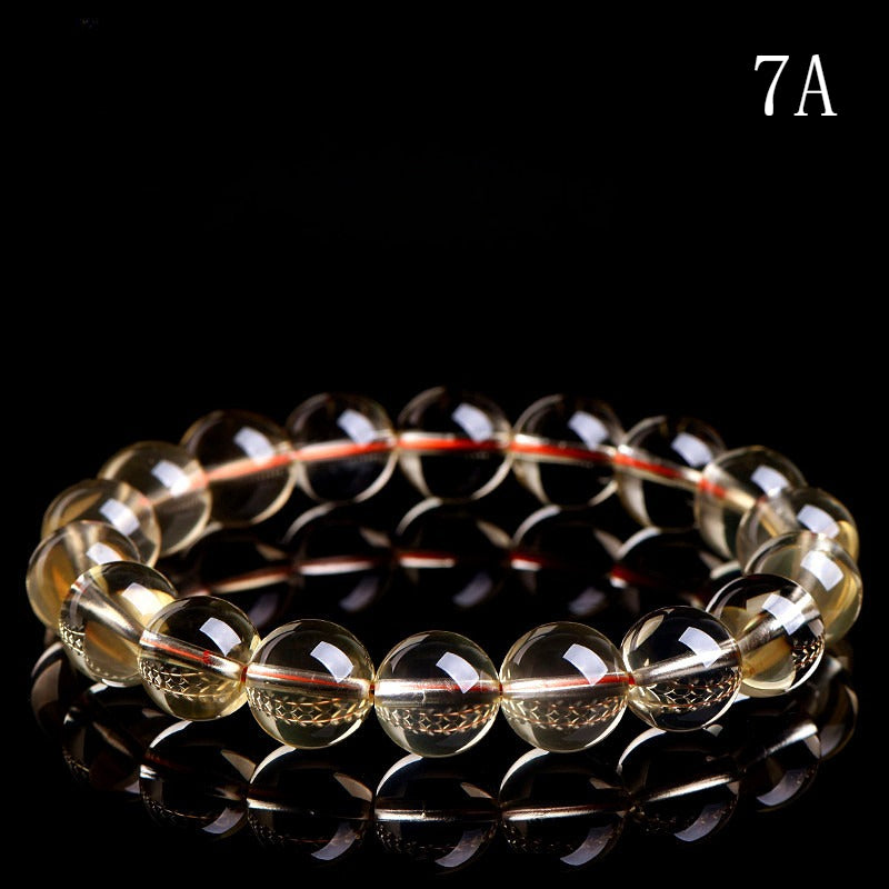 Mystery Tao Natural Citrine Bracelet - Stone of Wealth Crystal Jewelry